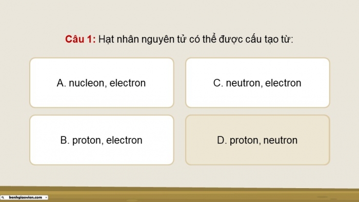 Giáo án điện tử Vật lí 12 chân trời Bài Ôn tập chương 4