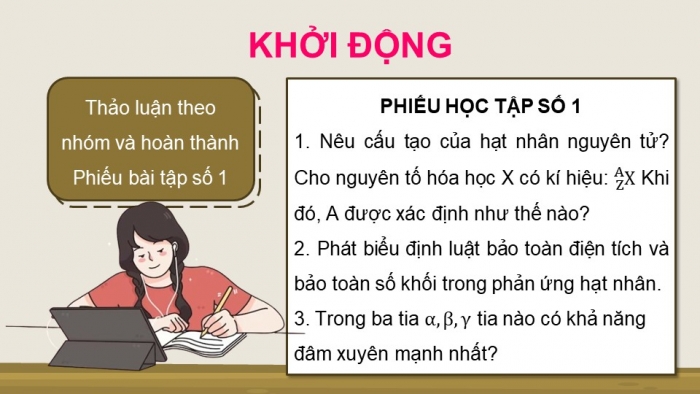 Giáo án điện tử Vật lí 12 chân trời Bài Ôn tập chương 4