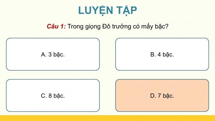 Giáo án điện tử Âm nhạc 9 kết nối Tiết 30: Lí thuyết âm nhạc Một số hợp âm của giọng Đô trưởng và giọng La thứ, Đọc nhạc Bài đọc nhạc số 4