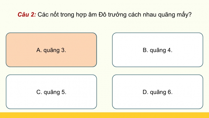 Giáo án điện tử Âm nhạc 9 kết nối Tiết 30: Lí thuyết âm nhạc Một số hợp âm của giọng Đô trưởng và giọng La thứ, Đọc nhạc Bài đọc nhạc số 4