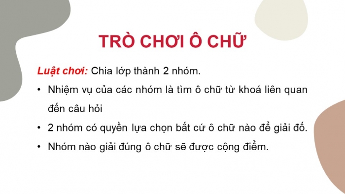 Trò chơi khởi động Công nghệ 6 cánh diều Bài 9: Trang phục và thời trang