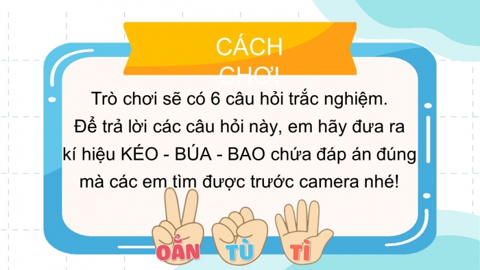 Trò chơi khởi động Công nghệ 6 chân trời Bài 10: An toàn điện trong gia đình