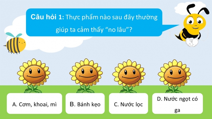 Trò chơi khởi động Công nghệ 6 cánh diều Bài 5: Thực phẩm và giá trị dinh dưỡng
