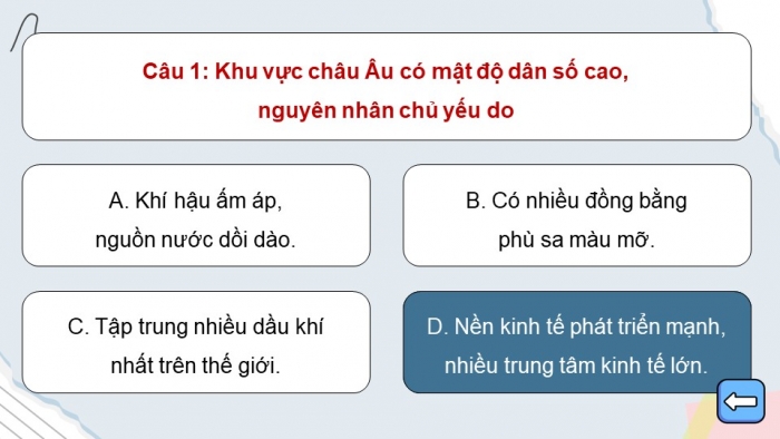 Trò chơi khởi động Địa lí 6 cánh diều Bài 24: Dân số thế giới. Sự phân bố dân cư thế giới. Các thành phố lớn trên thế giới