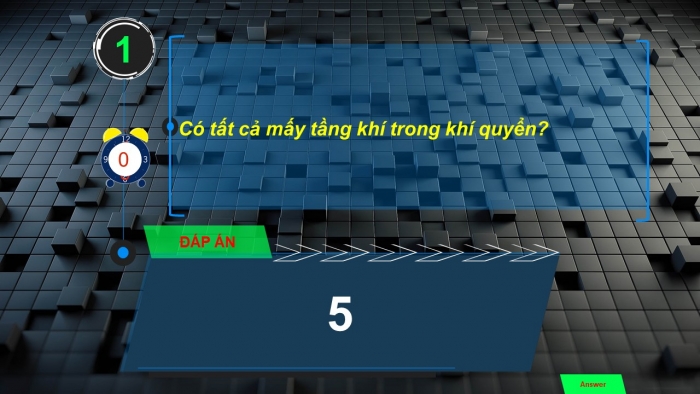 Trò chơi khởi động Địa lí 6 chân trời Bài 12: Lớp vỏ khí. Khối khí. Khí áp và gió trên Trái Đất