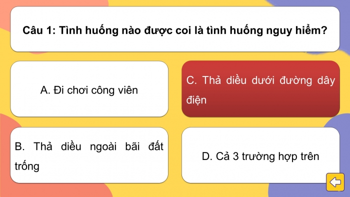 Trò chơi khởi động Công dân 6 chân trời Bài 7: Ứng phó với tình huống nguy hiểm