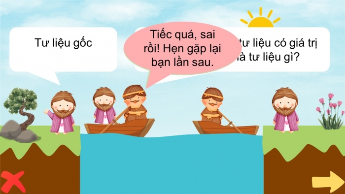 Trò chơi khởi động Lịch sử 6 chân trời sáng tạo