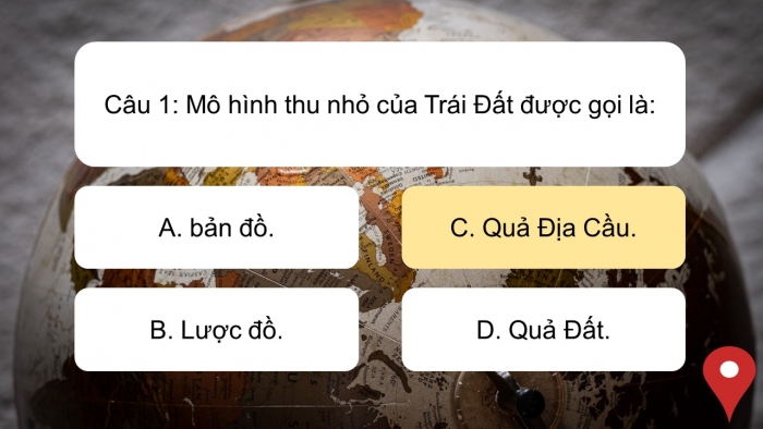Trò chơi khởi động Địa lí 6 cánh diều