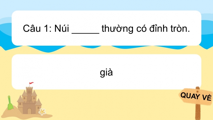 Trò chơi khởi động Địa lí 6 cánh diều Bài 11: Các dạng địa hình chính. Khoáng sản