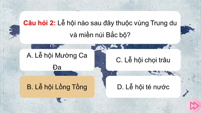 Trò chơi khởi động Lịch sử Địa lí 4 kết nối Bài 6: Một số nét văn hoá ở Trung du và miền núi Bắc Bộ