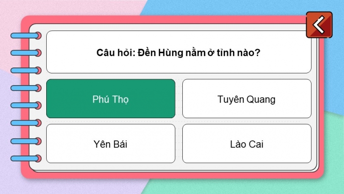 Trò chơi khởi động Lịch sử Địa lí 4 kết nối Bài 7: Đền Hùng và lễ giỗ Tổ Hùng Vương