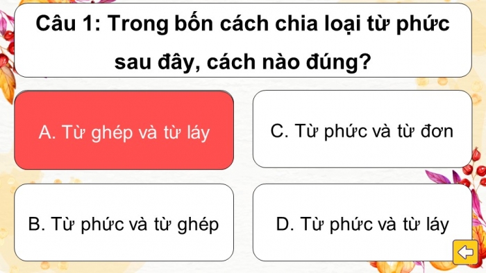 Trò chơi khởi động Ngữ văn 6 kết nối Bài 1: Nghĩa của từ ngữ, Biện pháp tu từ, Từ ghép và từ láy