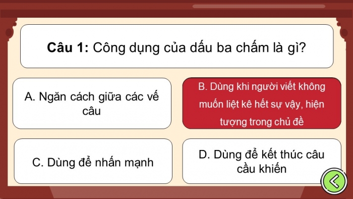 Trò chơi khởi động Ngữ văn 6 kết nối Bài 2: Biện pháp tu từ, Dấu câu, Đại từ
