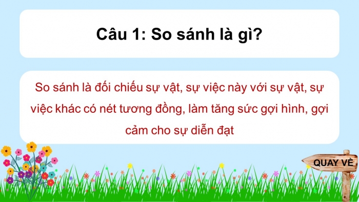 Trò chơi khởi động Ngữ văn 6 kết nối Bài 5: Biện pháp tu từ