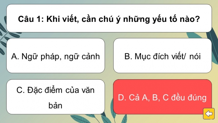 Trò chơi khởi động Ngữ văn 6 kết nối Bài 8: Lựa chọn từ ngữ, Lựa chọn cấu trúc câu
