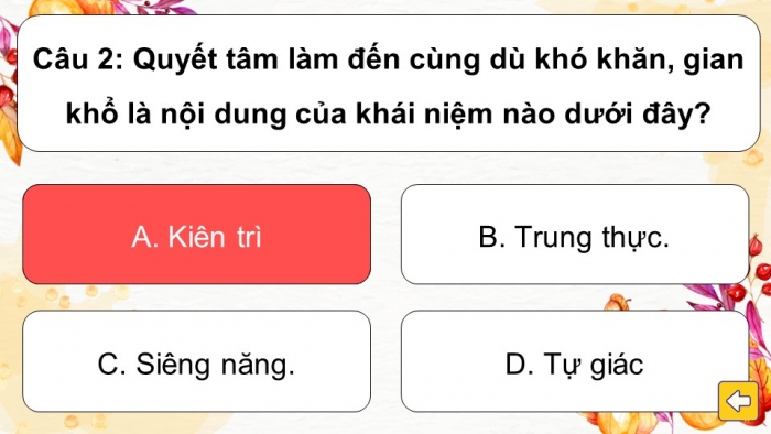 Trò chơi khởi động Công dân 6 kết nối Bài 3: Siêng năng, kiên trì