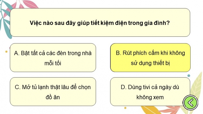 Trò chơi khởi động Công nghệ 6 chân trời sáng tạo