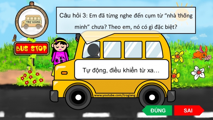 Trò chơi khởi động Công nghệ 6 chân trời Bài 3: Ngôi nhà thông minh