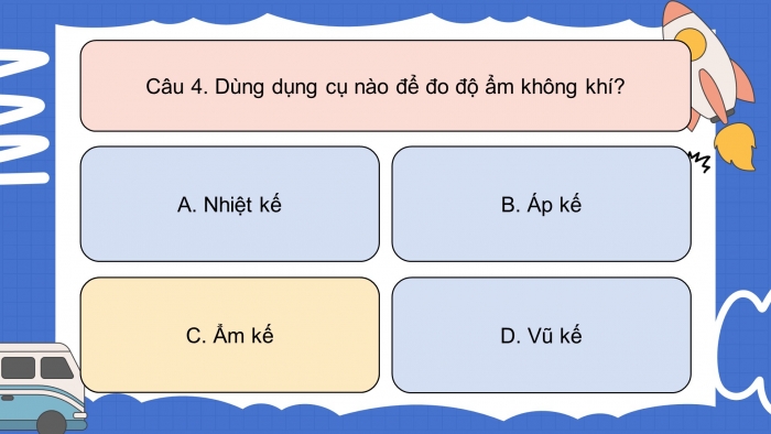 Trò chơi khởi động Địa lí 6 chân trời Bài 16: Thuỷ quyền. Vòng tuần hoàn nước. Nước ngầm, băng hà