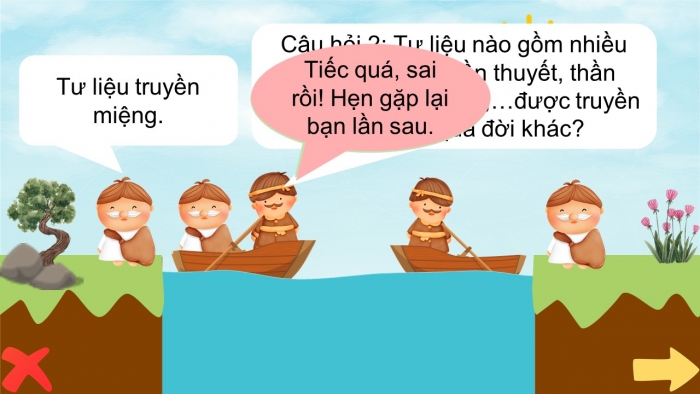 Trò chơi khởi động Lịch sử 6 chân trời sáng tạo