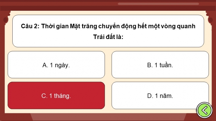 Trò chơi khởi động Lịch sử 6 chân trời Bài 2: Thời gian trong lịch sử