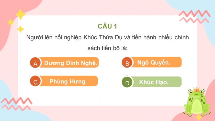 Trò chơi khởi động Lịch sử 6 chân trời Bài 20: Vương quốc Chăm-pa từ thế kỉ II đến thế kỉ X
