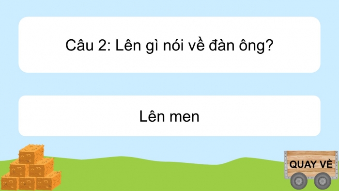 Trò chơi khởi động Công nghệ 6 cánh diều Bài 7: Chế biến thực phẩm