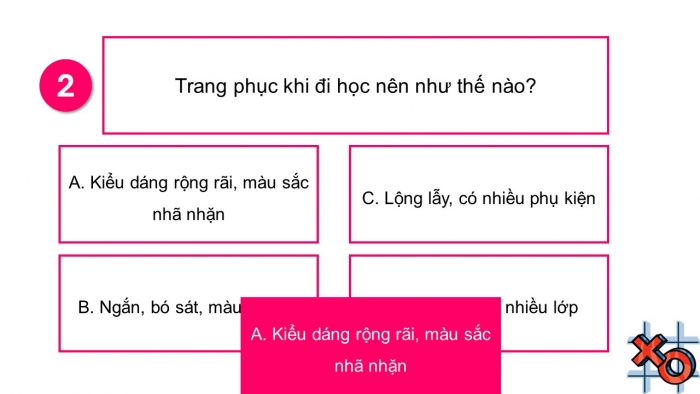 Trò chơi khởi động Công nghệ 6 cánh diều Bài 10: Lựa chọn và sử dụng trang phục