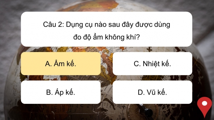 Trò chơi khởi động Địa lí 6 cánh diều Bài 14: Nhiệt độ và mưa. Thời tiết và khí hậu
