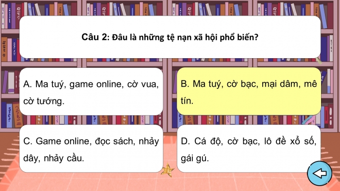 Trò chơi khởi động Công dân 7 kết nối Bài 9: Phòng, chống tệ nạn xã hội