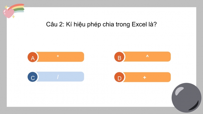 Trò chơi khởi động Tin học 7 kết nối Bài 8: Công cụ hỗ trợ tính toán