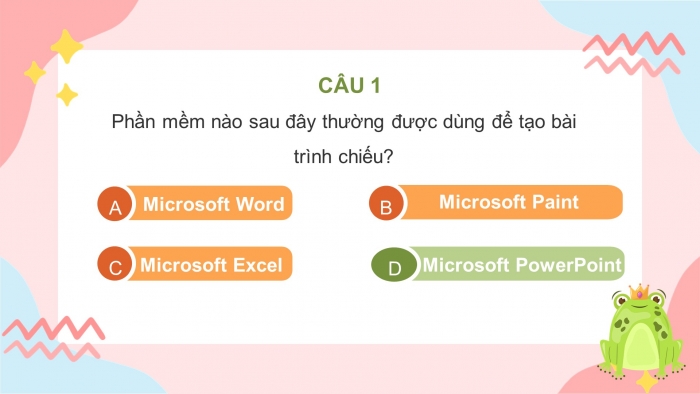 Trò chơi khởi động Tin học 7 kết nối Bài 11: Tạo bài trình chiếu