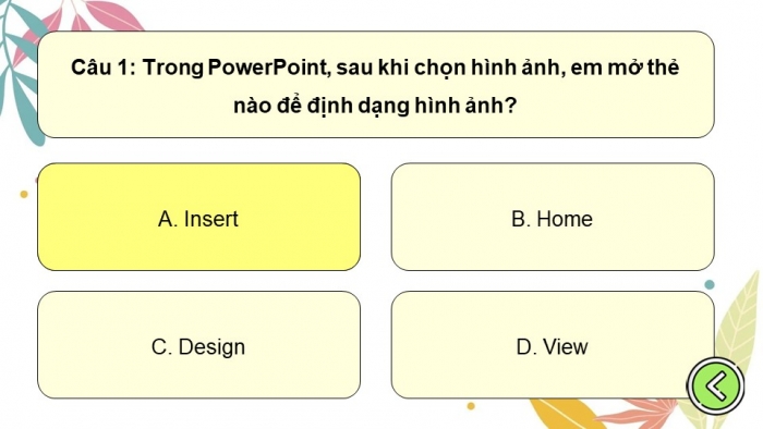 Trò chơi khởi động Tin học 7 kết nối Bài 13 Thực hành tổng hợp: Hoàn thiện bài trình chiếu