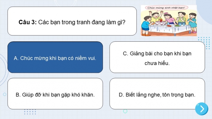Trò chơi khởi động Đạo đức 2 kết nối Bài 4: Yêu quý bạn bè