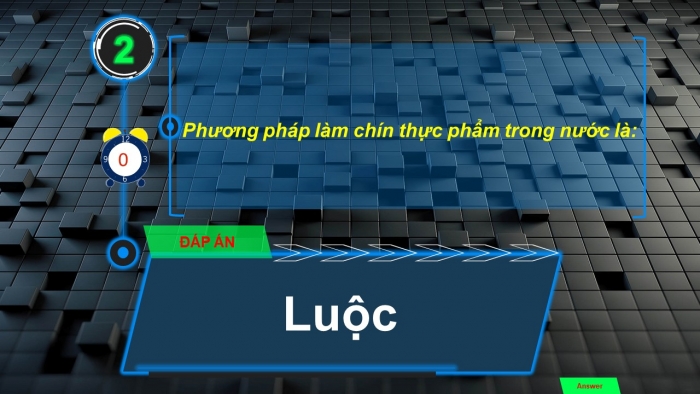 Trò chơi khởi động Công nghệ 6 kết nối Bài 5: Phương pháp bảo quản và chế biến thực phẩm