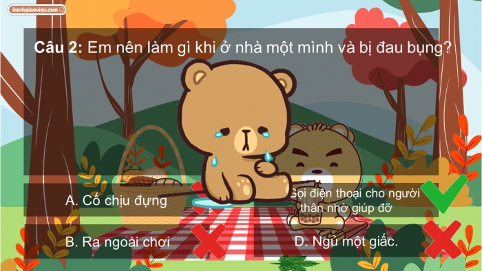 Trò chơi khởi động Đạo đức 2 kết nối Bài 11: Tìm kiếm sự hỗ trợ khi ở nhà