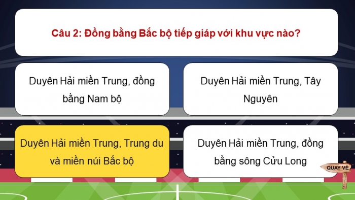Trò chơi khởi động Lịch sử Địa lí 4 kết nối Bài 8: Thiên nhiên vùng Đồng bằng Bắc Bộ