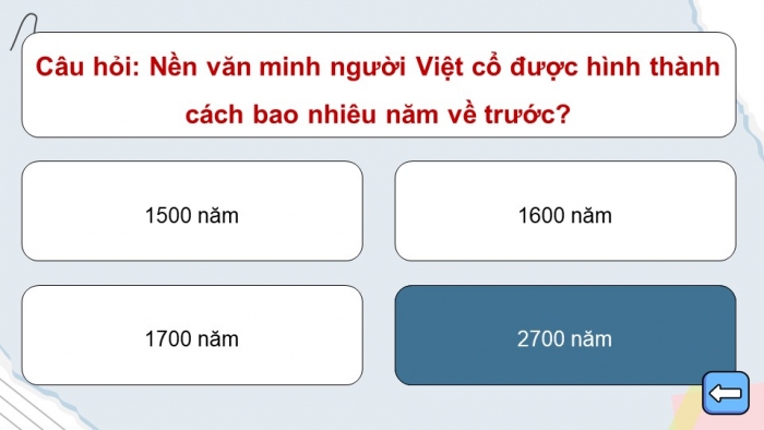 Trò chơi khởi động Lịch sử Địa lí 4 kết nối Bài 11: Sông Hồng và văn minh sông Hồng