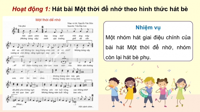 Giáo án điện tử Âm nhạc 9 kết nối Tiết 34: Vận dụng – Sáng tạo