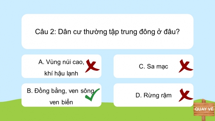 Trò chơi khởi động Địa lí 6 kết nối Bài 27: Dân số và sự phân bố dân cư trên thế giới