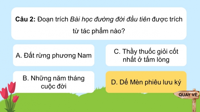 Trò chơi khởi động Ngữ văn 6 kết nối tri thức