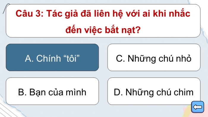 Trò chơi khởi động Ngữ văn 6 kết nối tri thức