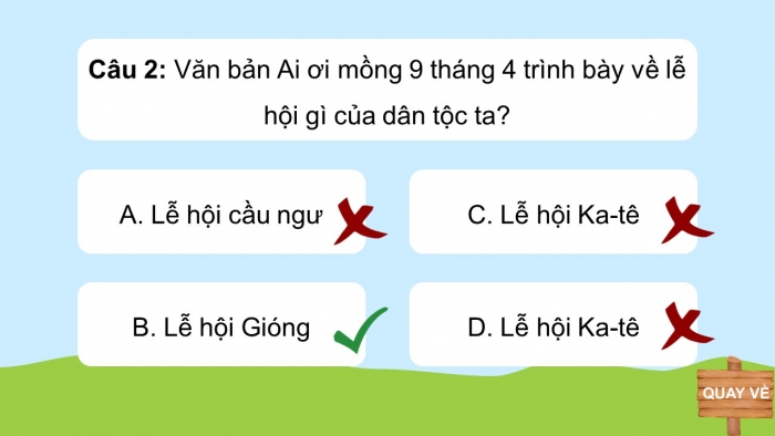Trò chơi khởi động Ngữ văn 6 kết nối Bài 6: Ai ơi mồng 9 tháng 4
