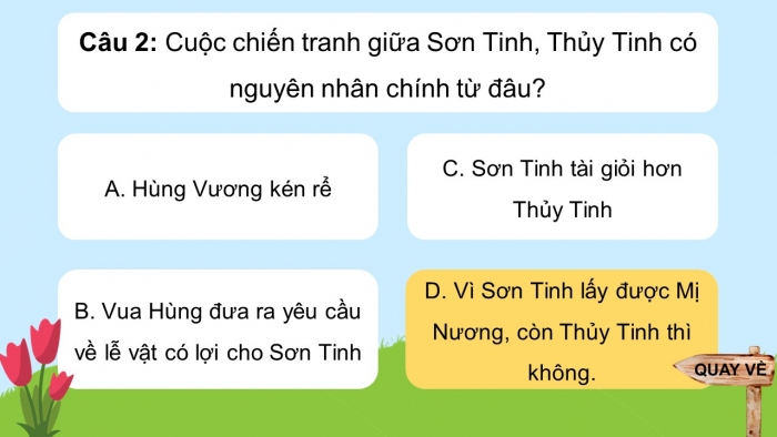 Trò chơi khởi động Ngữ văn 6 kết nối Bài 6: Sơn Tinh, Thuỷ Tinh
