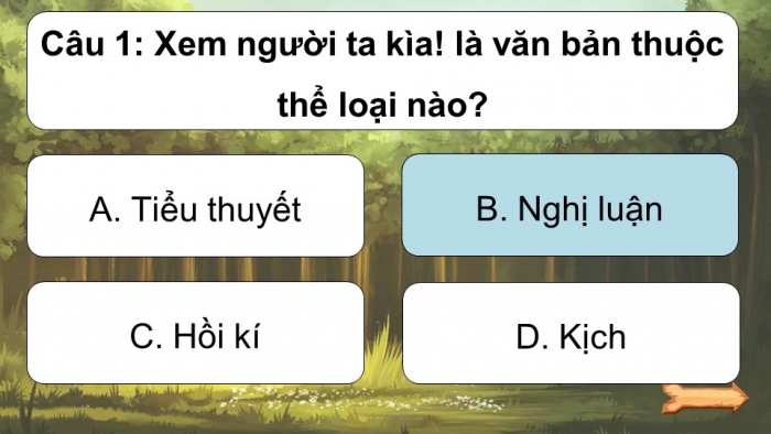 Trò chơi khởi động Ngữ văn 6 kết nối Bài 8: Xem người ta kìa!