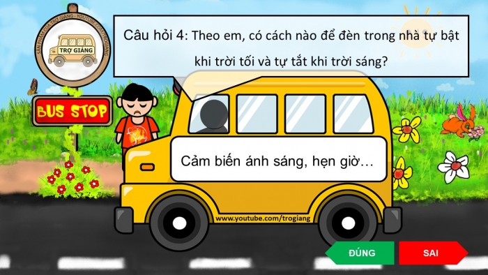 Trò chơi khởi động Công nghệ 6 chân trời Bài 3: Ngôi nhà thông minh