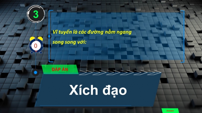 Trò chơi khởi động Địa lí 6 chân trời Bài 1: Hệ thống kinh, vĩ tuyến và toạ độ địa lí