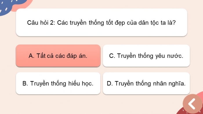 Trò chơi khởi động Công dân 6 chân trời sáng tạo