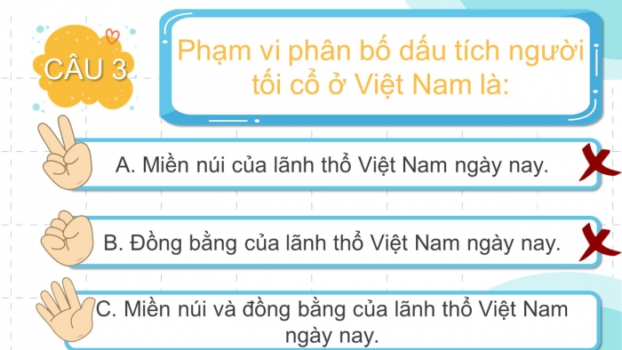 Trò chơi khởi động Lịch sử 6 chân trời Bài 3: Nguồn gốc loài người