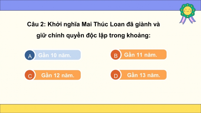 Trò chơi khởi động Lịch sử 6 chân trời Bài 19: Bước ngoặt lịch sử đầu thế kỉ X